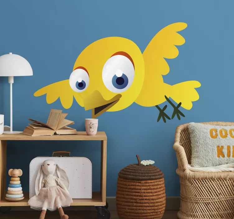 Gelber Vogel Aufkleber - TenStickers