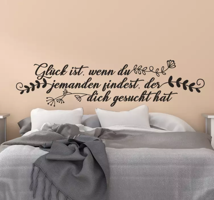 Glück ist... wandaufkleber - TenStickers