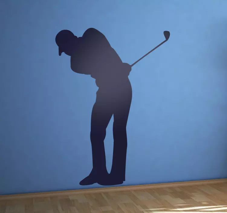 Golf Sticker Silhouette Fans - TenStickers