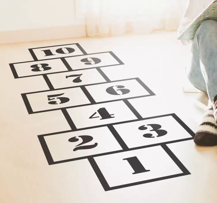 Himmel und Hölle Spiel Aufkleber - TenStickers