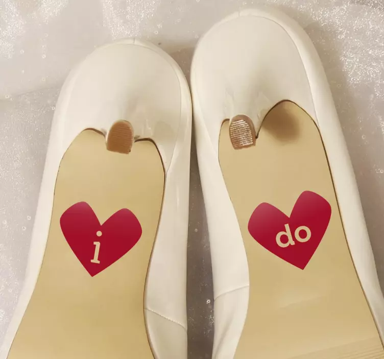 Hochzeitsaukfleber Schuhe i do - TenStickers