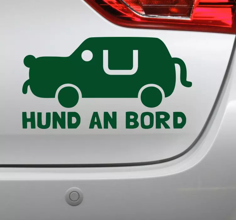 Hund an Bord Auto Aufkleber - TenStickers