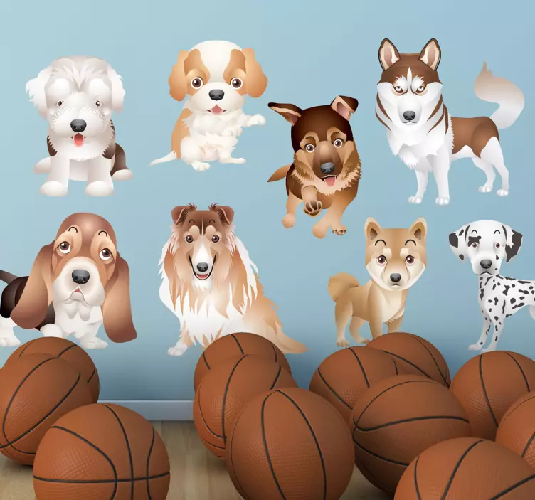 Hunderassen Aufkleber - TenStickers