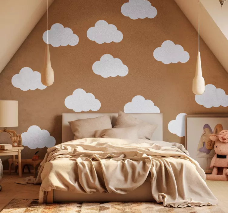 Wandtattoo Kinderzimmer wolken - TenStickers