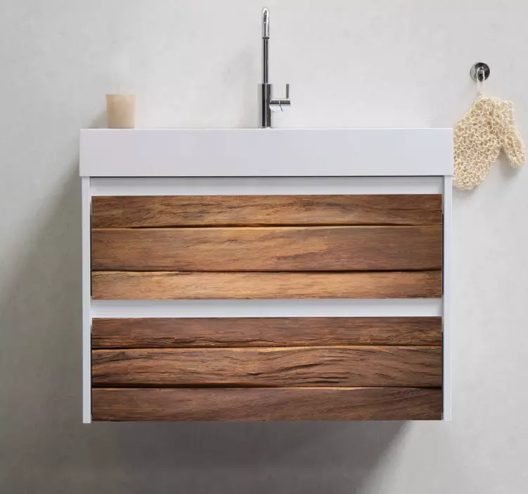 Klebefolie Möbel Holzwand und boden - TenStickers