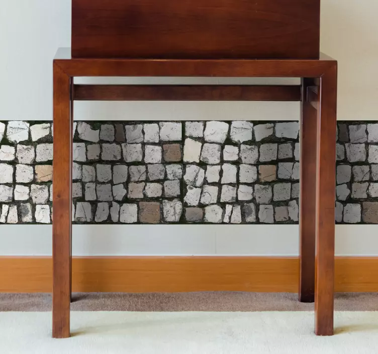 Kopfsteinpflaster wandbild aufkleber - TenStickers