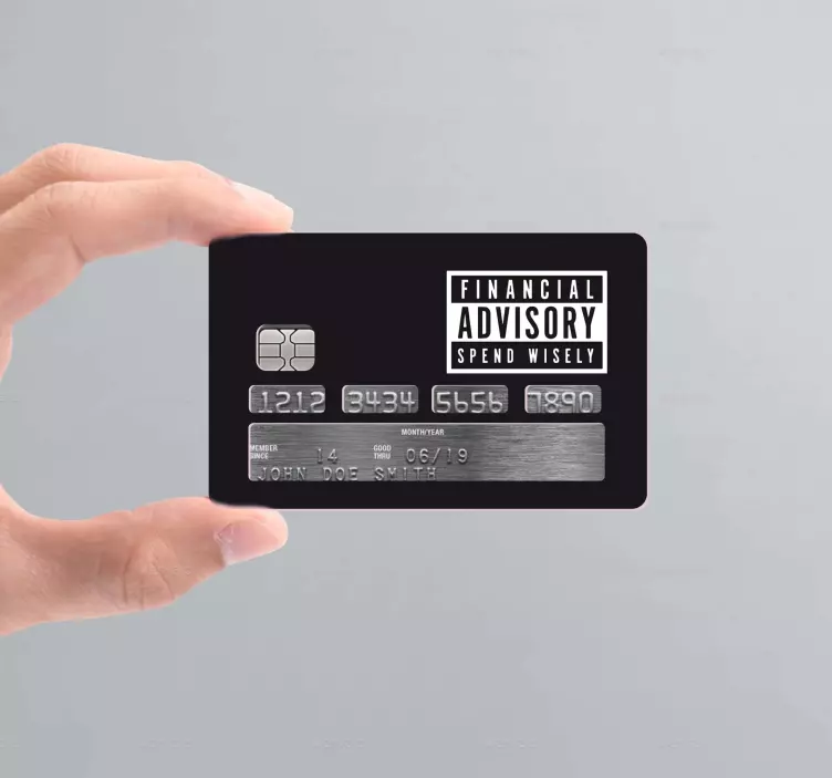 Kreditkarte Aufkleber finanzberatung - TenStickers