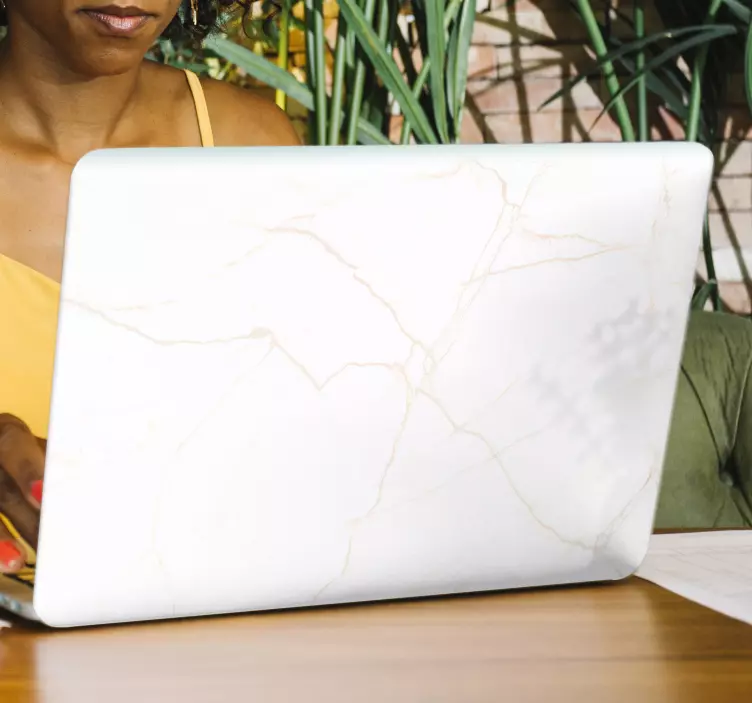 Laptop Aufkleber elegante marmoroberfläche - TenStickers