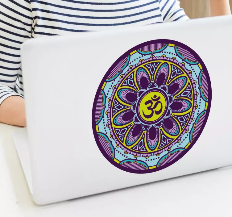 Laptop Aufkleber kompliziertes mandala-design - TenStickers