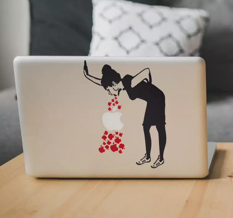 Laptop Aufkleber Lovesick Banksy - TenStickers