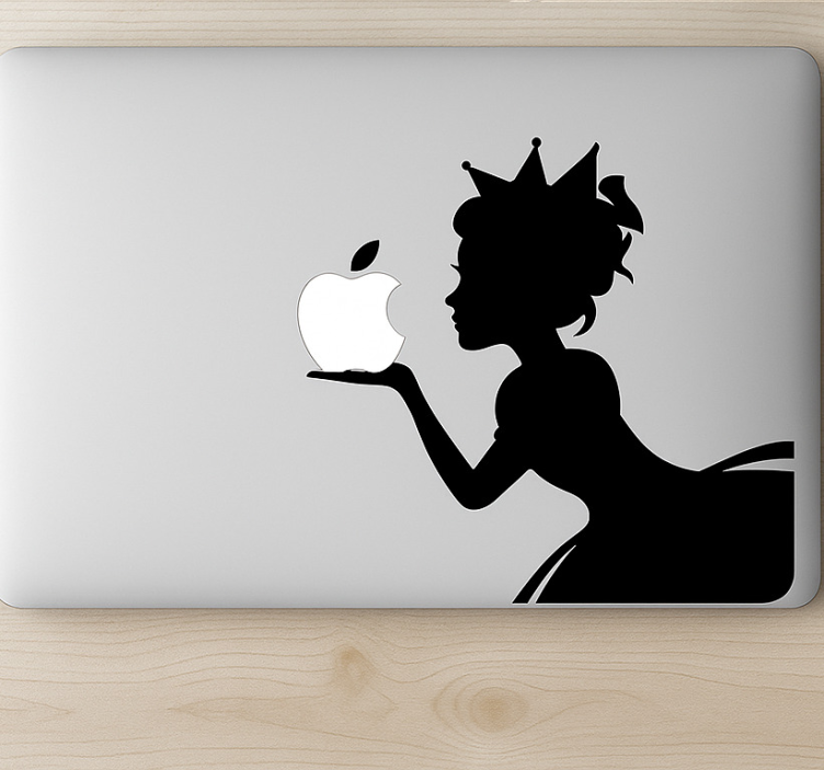 Laptop Aufkleber macbook-prinzessin - TenStickers