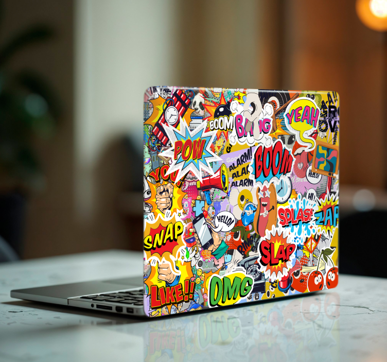 Laptop Aufkleber mehrfarbige bombendesigns - TenStickers