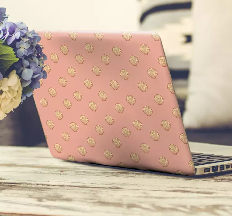 Laptop Aufkleber muschelmotiv-cover - TenStickers