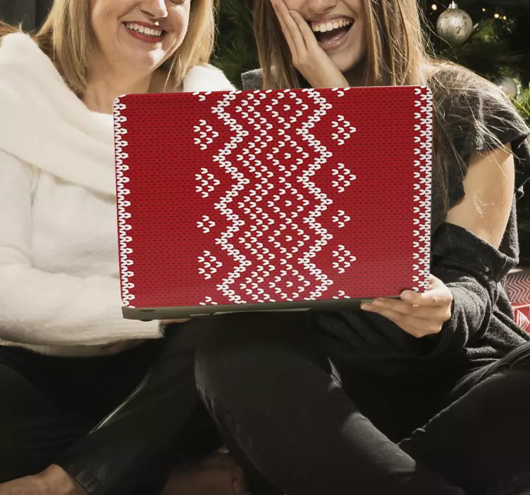 Laptop Aufkleber strickmusterbezug - TenStickers