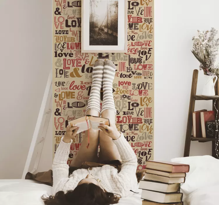 Liebe Sticker farbenfrohe liebesbekundungen - TenStickers