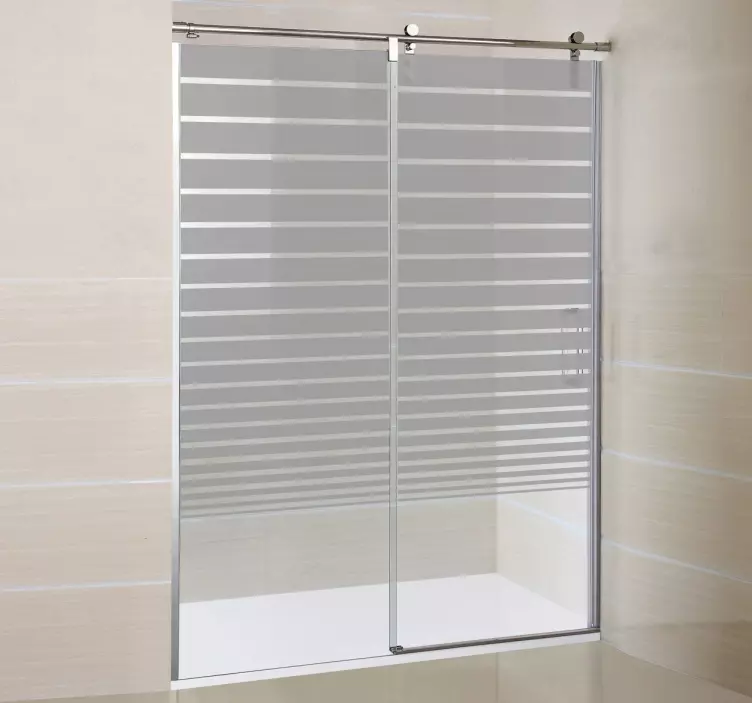Linien Dusche Sticker - TenStickers