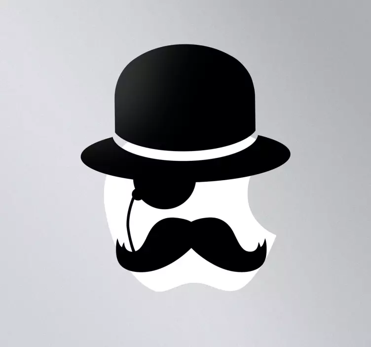 MacBook Icon Aufkleber Gentleman - TenStickers