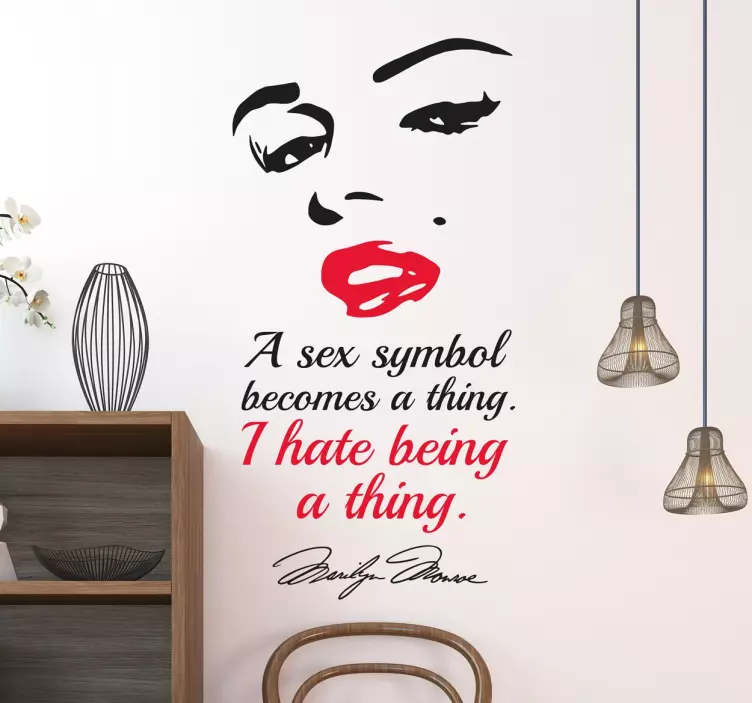 Marilyn Monroe Sex Symbol Zitat - TenStickers