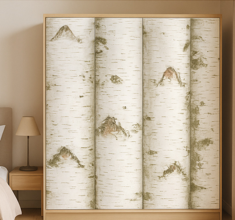 Möbelfolie weiße baumdesigns - TenStickers