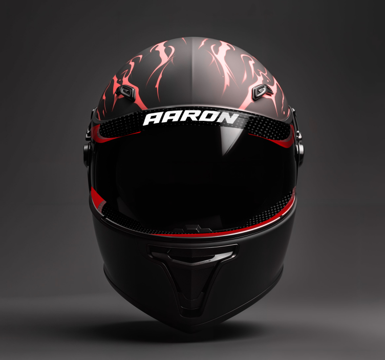 Motorrad Folie anpassbarer visiertext - TenStickers