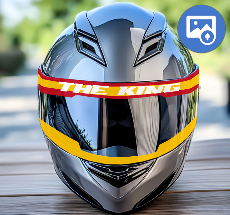 Motorrad Folie helmvisierdesign mit flagge - TenStickers