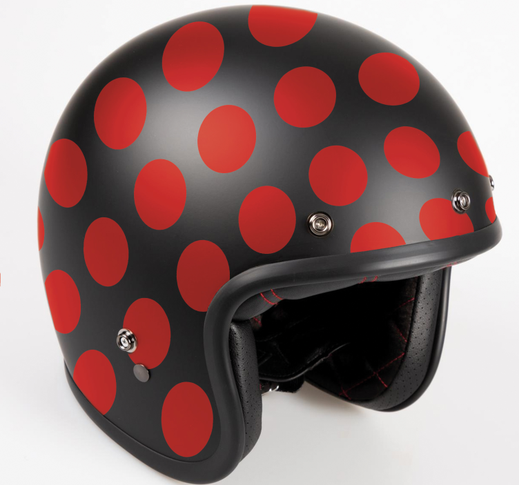 Motorrad Folie rote punkte gesetzt - TenStickers