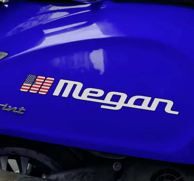 Motorrad Folie uns benutzerdefinierte flagge - TenStickers