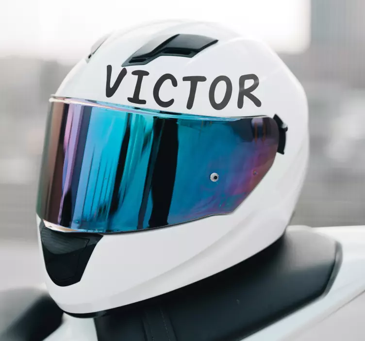 Motorrad Aufkleber helmname - TenStickers