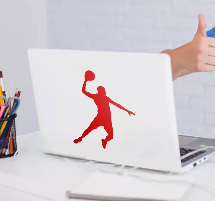 Laptop Aufkleber "Jumpman" Silhouette -> "Jumpman" Silhouette - TenStickers