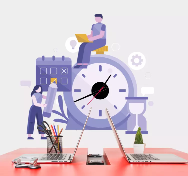 Objekt Aufkleber produktivitätszeitmanagement - TenStickers