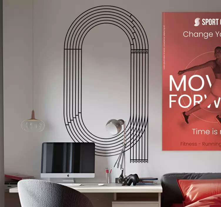 Wandtattoo Olympische Spiele rennstrecke - TenStickers