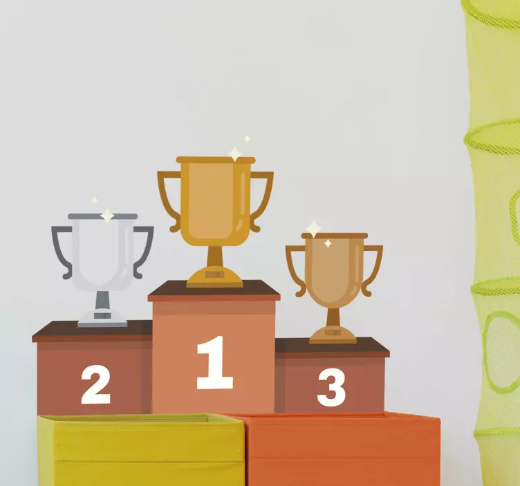 Olympisches Podium Aufkleber - TenStickers