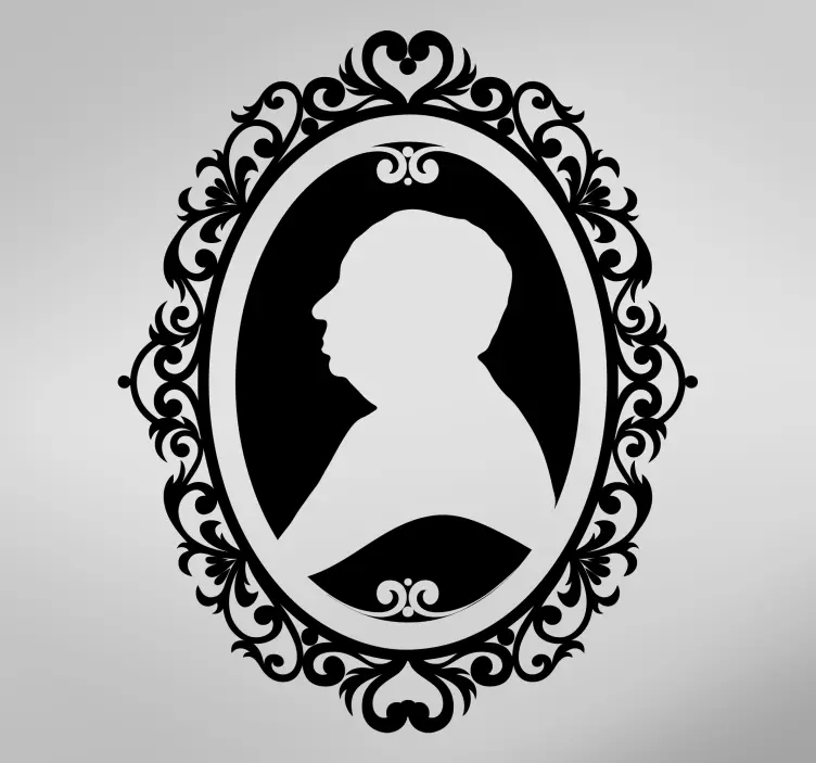 Persönliches Porträt Aufkleber - TenStickers