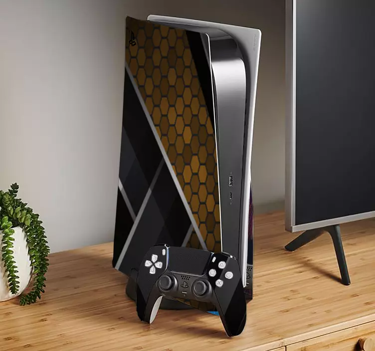 P55 Folie Abstrakte goldene textur - TenStickers