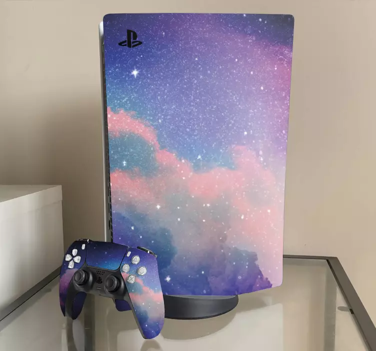 PS5 Skin kosmisches wolkenmuster - TenStickers