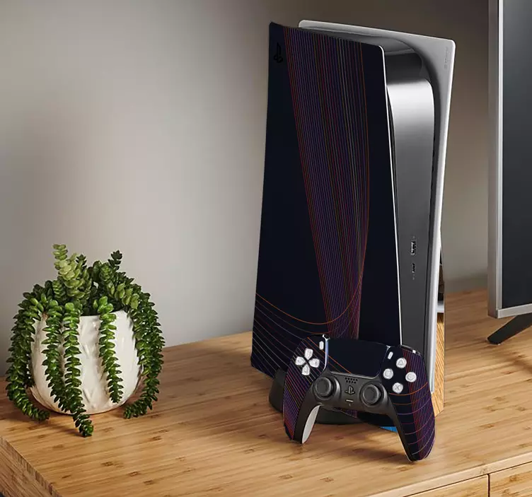 PS5 Skin Geometrische welle - TenStickers
