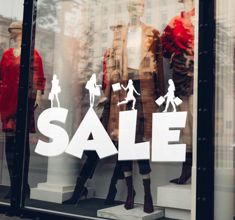 Rabatt Aufkleber etiketten für geschäftsverkaufsschilder - TenStickers