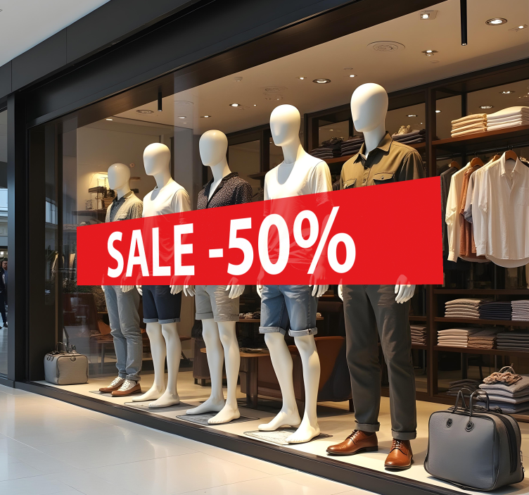 Rabatt Aufkleber individueller Rabatt - TenStickers