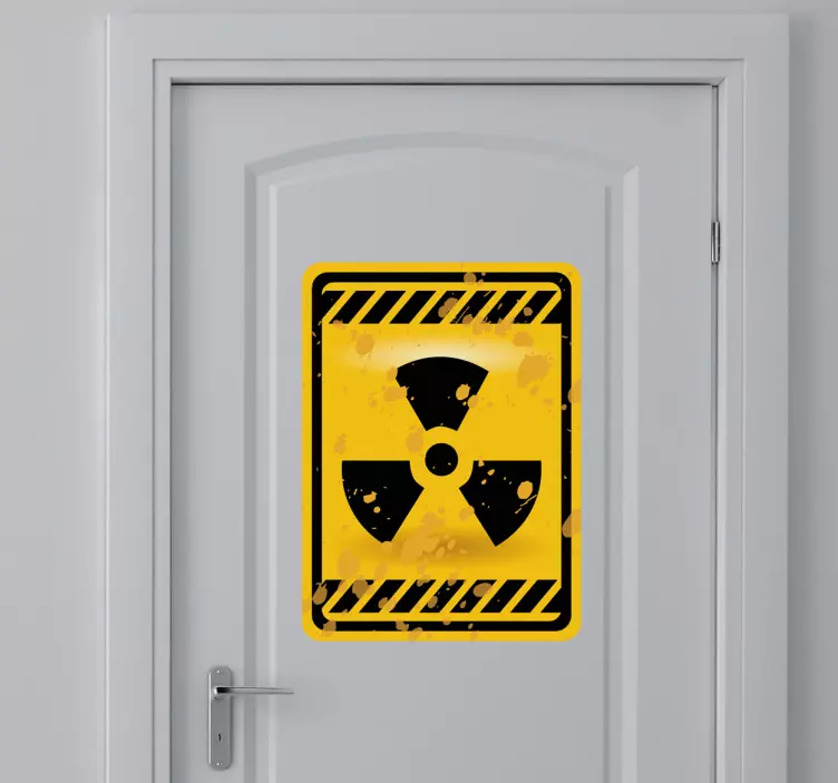 Radioaktives Schild Sticker - TenStickers