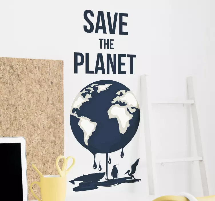 Save the Planet Wandtattoo - TenStickers