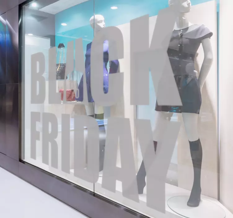 Schaufenster Aufkleber Black Friday Aufschrift - TenStickers