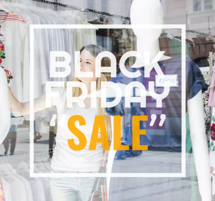 Wandtattoo Black Friday schwarzer Freitag Angebot - TenStickers