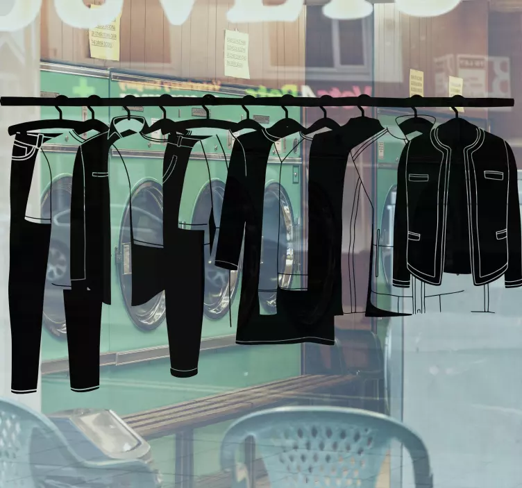 Schaufenster folie für modische hängedisplays - TenStickers