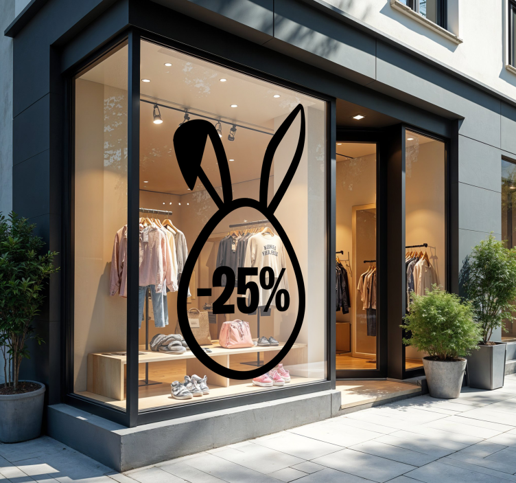Schaufenster Folie osterrabatt - TenStickers
