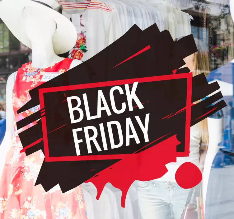 Schaufensteraufkleber Black Friday modern - TenStickers