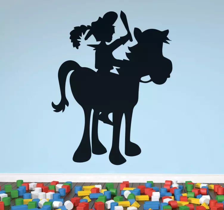 Silouhette Pferd Wandtattoo - TenStickers