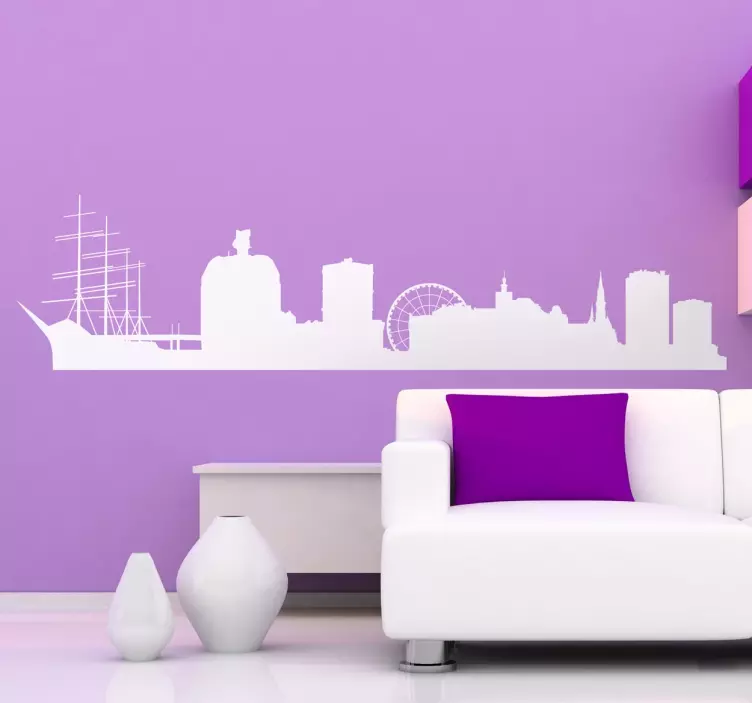 Skyline Göteburg Wandtattoo - TenStickers