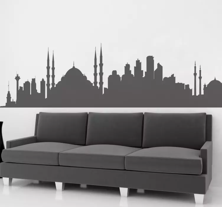 Skyline Istanbul Wandtattoo - TenStickers