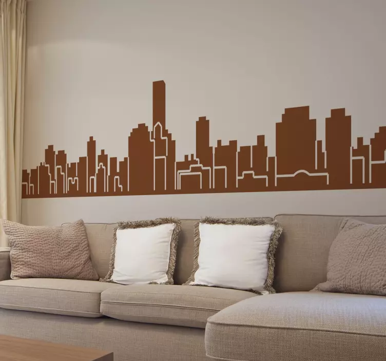 Skyline Palermo Wandtattoo - TenStickers
