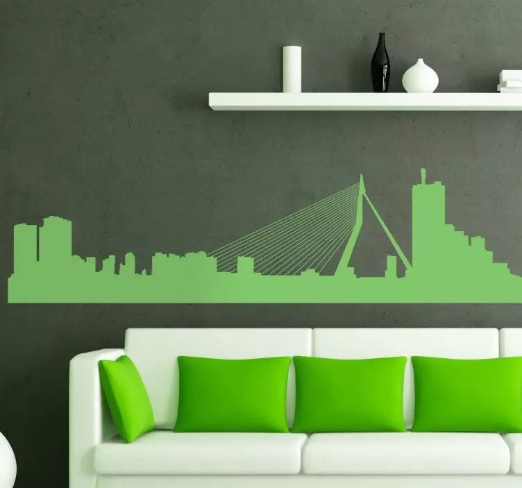Skyline Rotterdam Wandtattoo - TenStickers